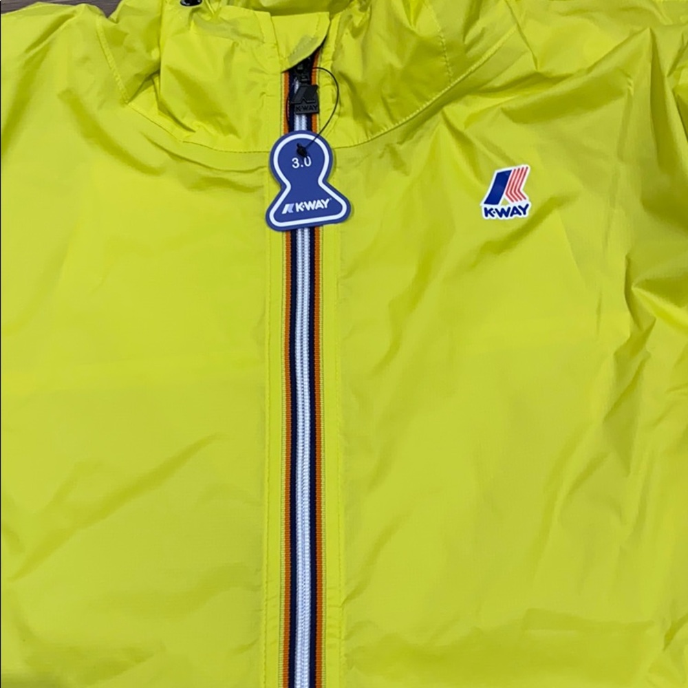 K-Way yellow jacket rain jacket size 3X - Picture 4 of 4